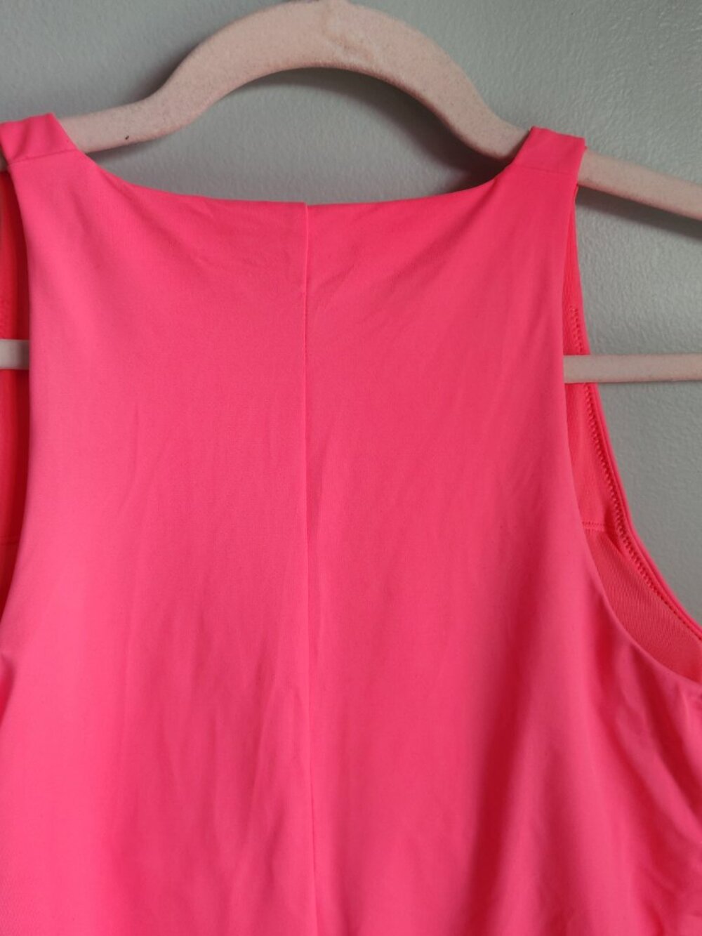 Fabletics Swimsuit Large Hot Pink Women's Zip Front One Piece Bathing Suit NEW - Picture 7 of 8